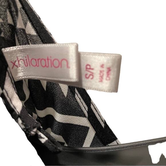 Xhileration Racerback Black and White Print Tank-top - Small - Picture 3 of 3